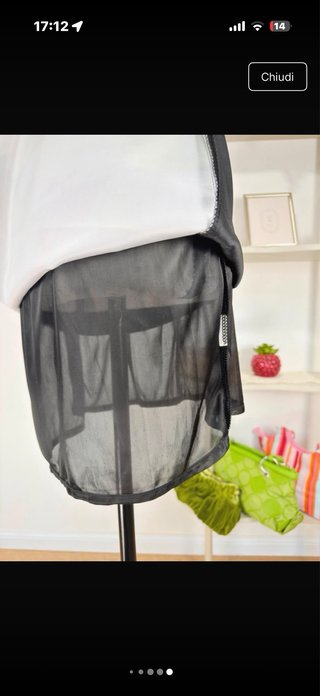 Abito Desigual corto nero multicolor taglia S