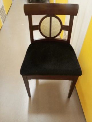 2Sillasoriental madera y terciopelo
