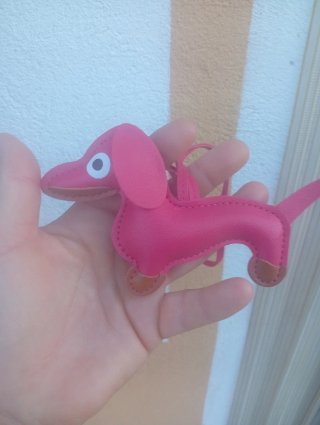 Colgante perro salchicha bolso