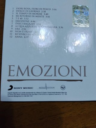 Lucio Battisti Emozioni CD