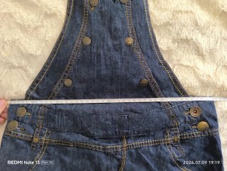 Mono vestido vaquero minifalda Talla S