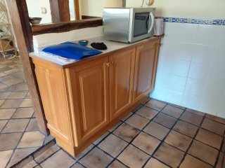 Cocina rustica de castaño