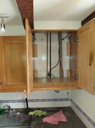Cocina rustica de castaño