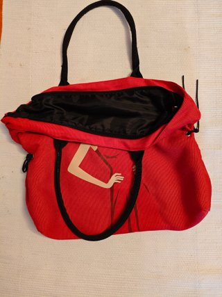 Bolso de loneta rojo