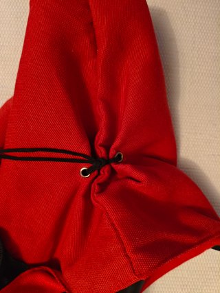 Bolso de loneta rojo