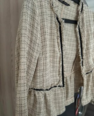 Chaqueta Zara Beige Talla S