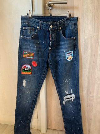 Pantalón vaquero Dsquared2 con parches