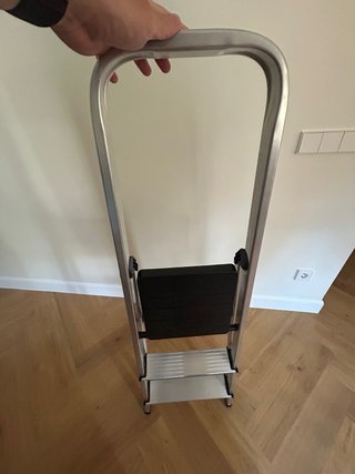 Escalera aluminio 3 peldaños plegable