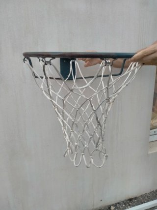 Canasta de baloncesto con red