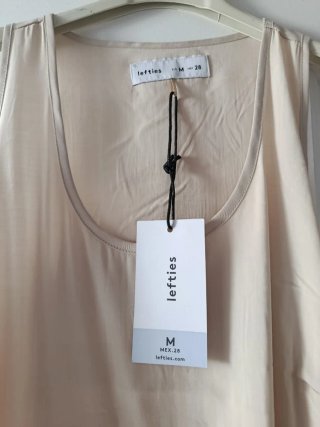 Vestido largo beige Lefties Talla M