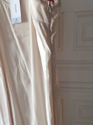 Vestido largo beige Lefties Talla M