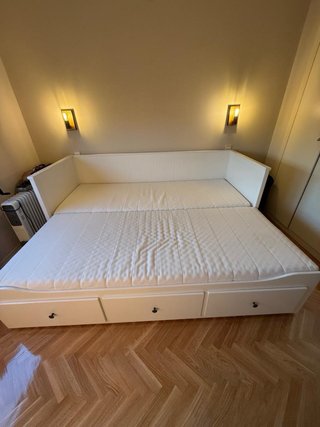 Sofá Ikea Cama Blanco con Cajones