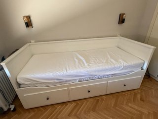 Sofá Ikea Cama Blanco con Cajones