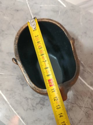 Scultura Testa Donna Vaso Design Oro Svuotatasche