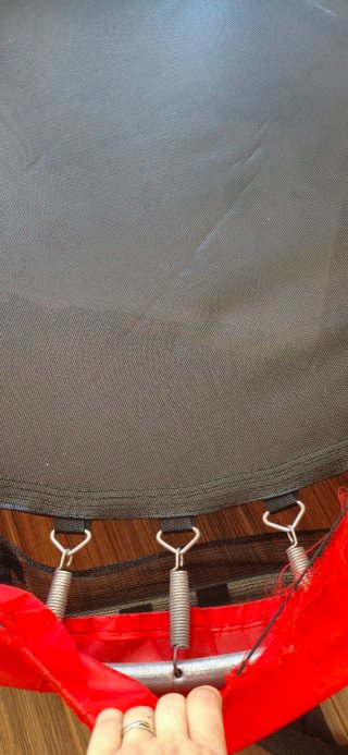 Cama elástica infantil con red de seguridad