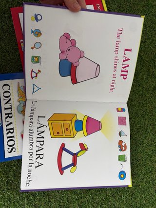Lote 3 libros bilingües inglés-español