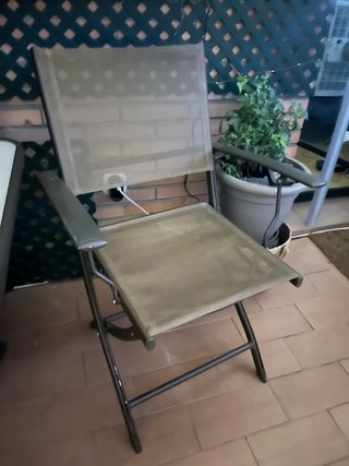 Conjunto de Mesa terraza. Opcion a sillas