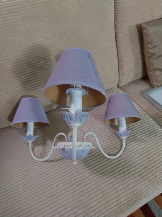 Lámpara vintage romántica 3 luces