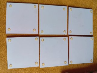Set 6 Posavasos Cristal Diseño