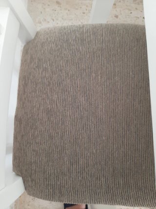 Mesa comedor y 4 sillas madera blanca