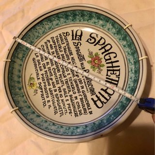 Coppia Piatti Vintage Ceramica Ricette