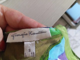 Vestito in Seta Multicolor Taglia Unica