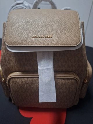Mochila Michael Kors Beige Nueva
