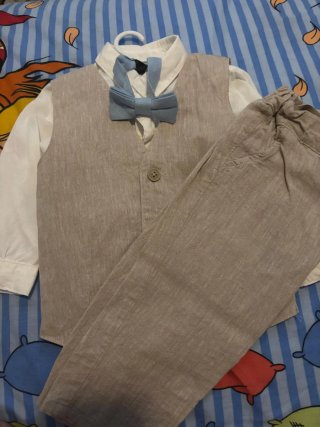 Conjunto Ropa Niño Chaleco, Camisa y Pantalón