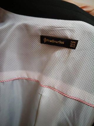 Americana Blazer Negra Stradivarius Talla XL