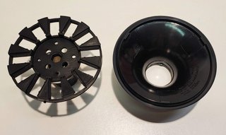 Lampada Artemide Teti Nero Vintage