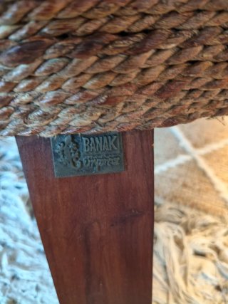 Butaca Banak trenzada fibras naturales
