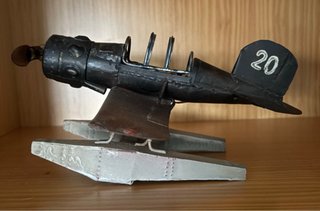 Maqueta Avión Metálico Hidroavión 27 cm