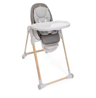 Trona Chicco gris y madera
