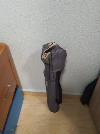 Silla plegable camping gris