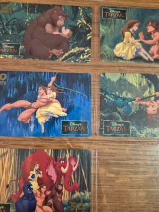 Set 5 schede telefoniche Tarzan Disney