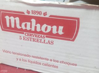 12 Copas Mahou 5 Estrellas Vidrio Tensionado