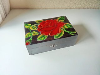 Caja Joyero de Madera con Espejo