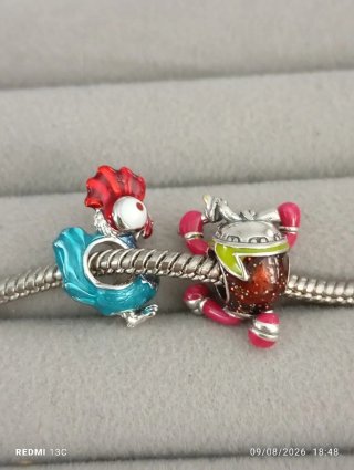 Charm Kakamira y Heihei nuevos plata