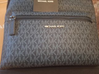 Mochila Michael Kors Negra/Azul Grande 45x32