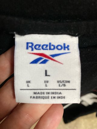 Camiseta Reebok Negra Talla L