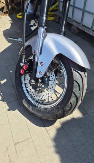 Moto Eléctrica Chopper Plata