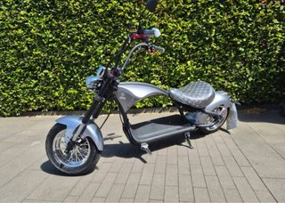 Moto Eléctrica Chopper Plata