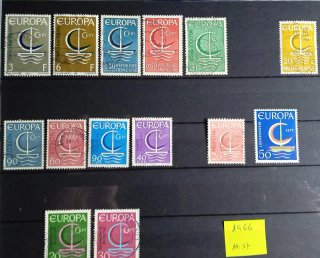 Sellos Europa CEPT 1966