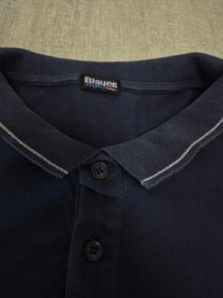Polo Blauer USA Blu scuro con patch