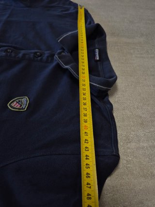 Polo Blauer USA Blu scuro con patch