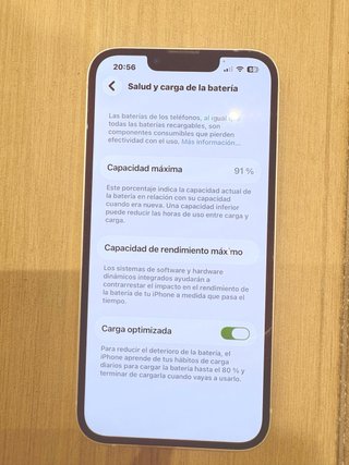 iPhone 13 con 91% de Batería