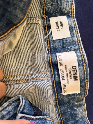 Gonna jeans Bershka lavaggio scuro tg 36