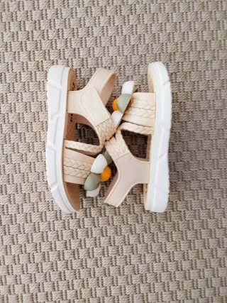 Sandalias de baño, niña flor pie 15cm