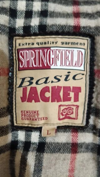 Cazadora vintage Springfield 100% Piel Auténtica.