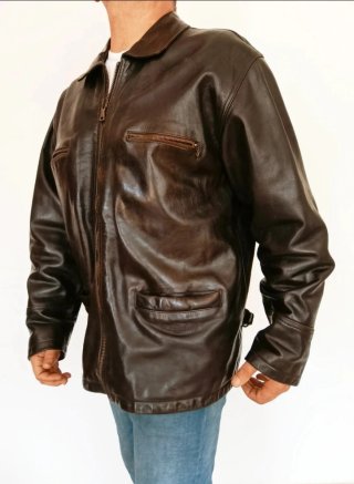 Chaquetón cuero auténtico Redskins XL Medidas indi